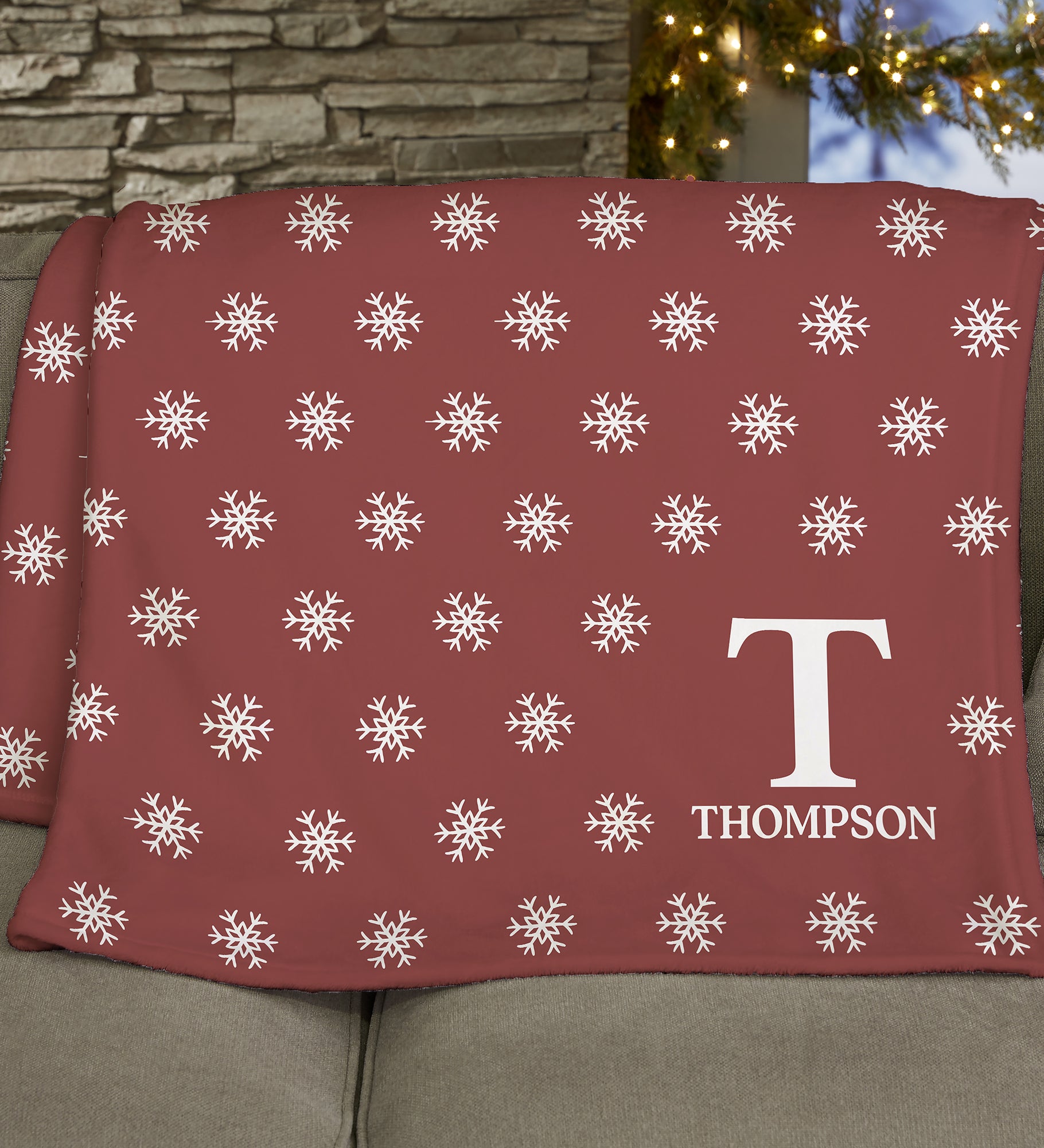 Holiday Icon Personalized Blanket